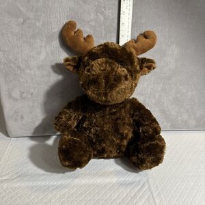 Giftable World Moose Brown Plush Stuffed‎ Animal 12" 2017 Super Soft